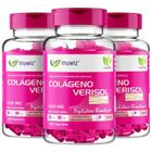 Kit 3 colágeno verisol c/ vitaminas 120 caps de 420 mg muwiz