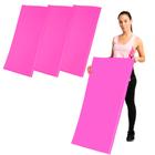 Kit 3 Colchonete de Gisnatica Espuma para Treino Abdominal Exercicio Fitness Abdominal Yoga Pilates Rosa - Diamond Fit