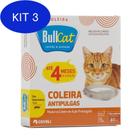 Kit 3 Coleira Antipulgas E Carrapatos Para Gatos - Bullcat