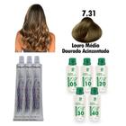 Kit 3 Coloração Cabelos Louro Acinzentado + Ox Juca