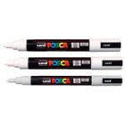 Kit 3 Com Caneta Marcador 1M 3M 5M Uni Ball Marcador Posca - Uniball