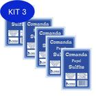 Kit 3 Comanda Sulfite Tamoio 100 Folhas 1016 Com 20 Blocos