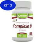 Kit 3 Complexo B 60 Cápsulas 250Mg - Apisnutri