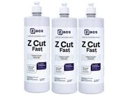 Kit 3 Composto Polidor Zacs Z Cut Fast 1L Profissional