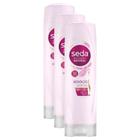 Kit 3 Condicionadores Seda Recarga Natural Hidratação Antinós 325ml cada