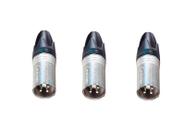 Kit 3 Conector Plug Neutrik Xlr Macho Linha Nc3mxx Original