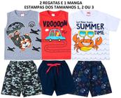 Conjunto Kit Infantil Verão Masculino 3 Peças Batman - Aballa Fashion -  Conjunto Infantil - Magazine Luiza