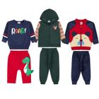 kit 3 Conjunto Moletom Bebê Masculino Inverno Premium P M G