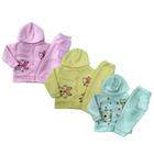 Kit 3 Conjuntos Moletom Soft Bebê Inverno Feminino Masculino