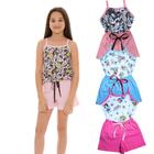 Kit 3 Conjuntos Pijama Verão Infantil/Juvenil 2 á 16 Sortidos