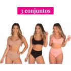 KIT 3 Cuecas Feminina Shortinho Calcinha Confortável em Microfibra Moda de  Baixo - V169 - Calcinha - Magazine Luiza