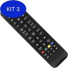 Kit 3 Controle Remoto Compatível Com Samsung Un40J5200Ag Tv Smart
