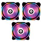 Kit 3 Cooler Fan Rgb Colorido 120mm Ventoinha Gamer Pc Hayom