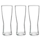 Kit 3 copos vidro cerveja chopp milan 391 ml cristar