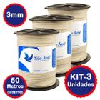Kit 3 Cordão Corda  São Jose Fio de 3mm Fazer Macramê a Pronta Entrega
