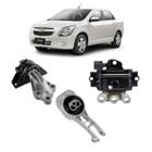 Kit 3 Coxim Calço Motor LE LD Cambio Auto Cobalt 2013/...