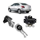 Kit 3 Coxim Calço Motor LE LD Cambio Auto Prisma 2013/... - Solupe Parts