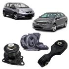 Kit 3 Coxim Motor Le Ld Cambio Manual Honda Fit City 09/14