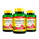 Kit 3 Cranberry Vitamina C Anti-Inflamatório 400mg 60 Caps