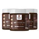 Kit 3 Creme de Amendoim HyChocobelga Protein Hype 450g