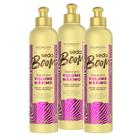 Kit 3 Creme para Pentear Seda Boom Volume Máximo 350ml