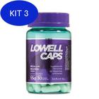 Kit 3 Crescimento Capilar Lowell Caps (15grX30 Caps)