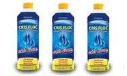 Kit 3 Crisfloc Clarificante 1 Litro Cris Água Para Piscina