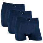 Kit 3 Cueca Boxer Masculina Lisa Microfibra Sem Costura Basica