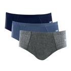 Kit 3 Cueca Slip Mash Algodão Masculina Infantil