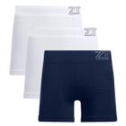 Kit 3 Cuecas Boxer Masculina Zee Rucci Microfibra Poliamida Seamless