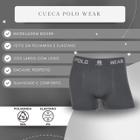 Kit 3 Cuecas Boxer Polo Wear Masculina Confortável Microfibra Box Adulto Elastano Lisa Premium