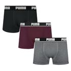 Kit 3 Cuecas Boxer Puma Cotton Masculina