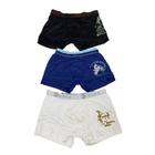 Kit 3 Cuecas Tamanho P/M/G, Infantis, Cuecas Boxer Box, Cueca Short, Cores Sortidas, Lisas