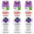 Kit 3 Desinfetante Lysoform Aerossol Lavanda 360ml