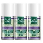 Kit 3 Desodorante Boni Natural Roll-On Natural Coco E Magnésio Vegano Lavanda 24Hrs Proteção 55ml