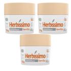 Kit 3 Desodorante Creme Vanilla Herbíssimo 55G - Dana