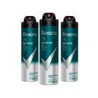 Kit 3 Desodorante Masculino em Aerosol Rexona Sem Perfume Anti-transpirante Frescor Ativo Duradouro 72h 150ml