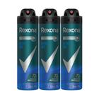 Kit 3 Desodorante Rexona Men Active Dry Aerosol Antitranspirante 72h 150ml