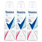 Kit 3 Desodorante Rexona Sem Perfume Aerosol Antitranspirante 72h 150ml