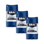 Kit 3 Desodorantes Antitranspirante Gillette Specialized Antibacterial Gel 82g