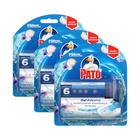 Kit 3 Detergente Sanitário Pato Gel Adesivo Marine com Aplicador 38g