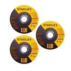 Kit 3 Disco Corte Metal 115x22mm 4.1/2''x7/8'' Stanley