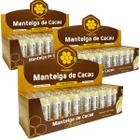 Kit 3 Display Manteiga de Cacau Hidratante Labial Batom Protetor Tradicional Própolis 100% Puro Caixa 150 Unidades