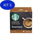 Kit 3 Dolce Gusto Starbucks, House Blend Americano, 12 Cápsulas