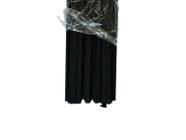 Kit 3 Elástico Chato Preto Nº 20 Com 1Cm Metros Cada Pacote