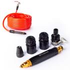 Kit 3 Em 1 Bico Alta Pressão Para Mangueira + Conector Top