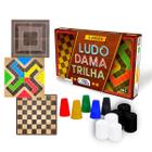 Jogos De Tabuleiro 3 Em 1 Ludo / Torrinha, Dama E Resta Um Em