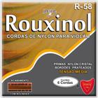 Kit 3 Encordoamento Violão Nylon Média Rouxinol Cristal Prata Bolinha R58