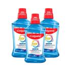 Kit 3 Enxaguante Bucal Colgate Total 12 Clean Mint 500ml