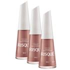 Kit 3 Esmalte Risqué Cor Bali Hipoalergênico com 8ml